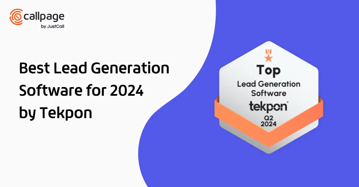 Callpage Among Best Lead Generation Tools of 2024 - Tekpon