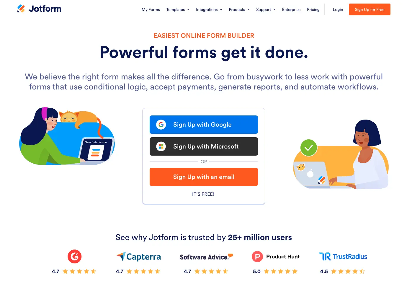 jotform home page