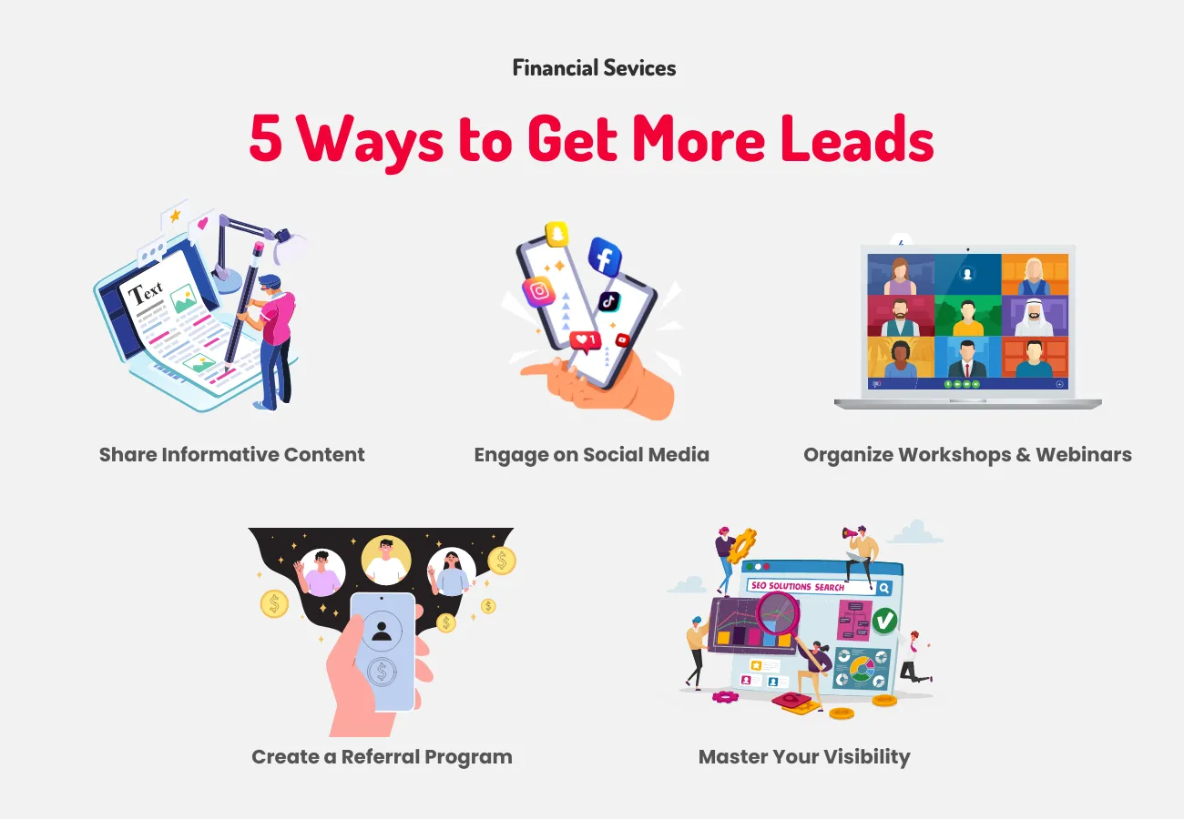 5 ways to get more leads for financial services