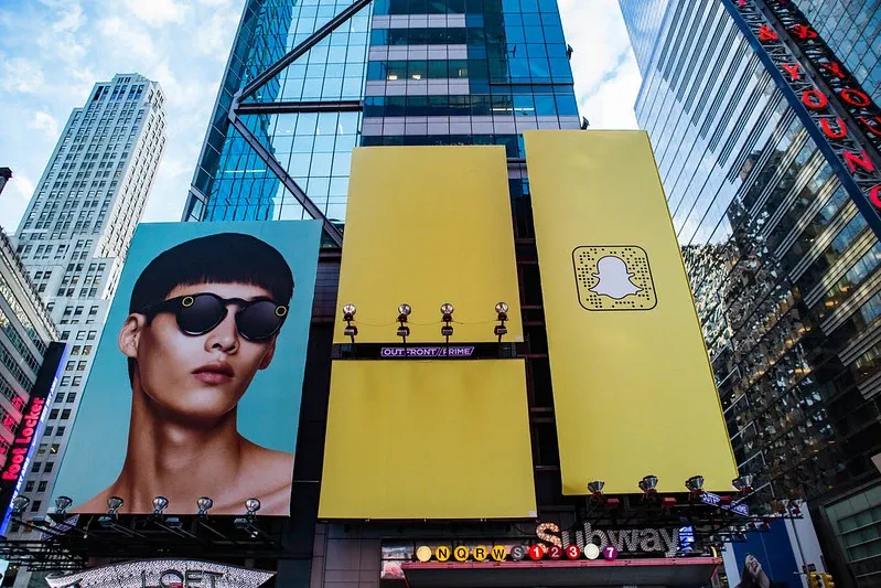 Guerrilla marketing example by Snapchat